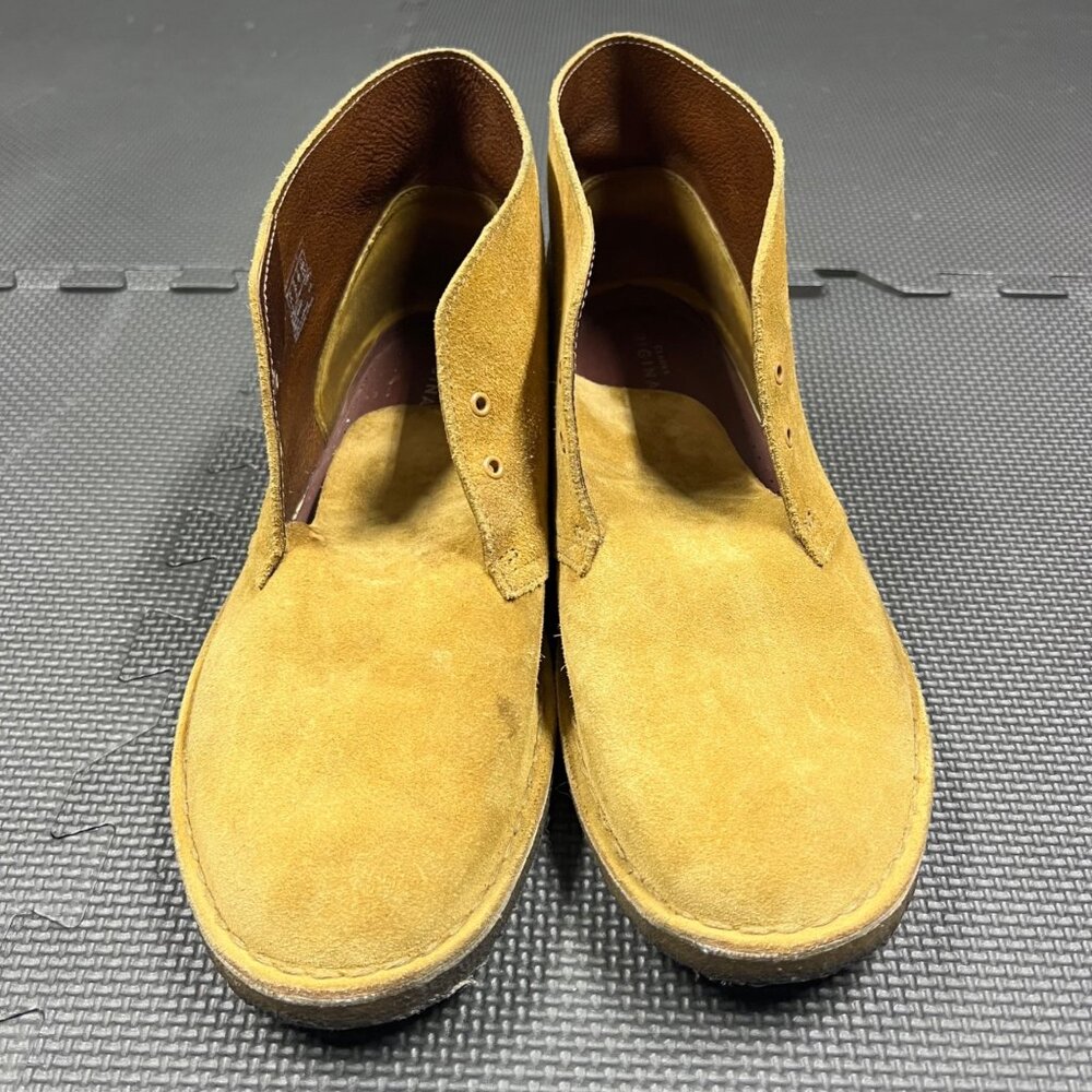Clarks Original Mens Suede Desert Boots Honey Brown Size 12